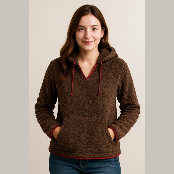 Mountain Hardwear Monkey Fleece Pullover Hoodie W Size Large Kangaroo Pocket - Picture 1 of 7